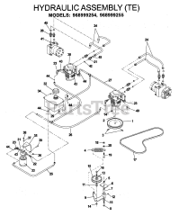 Husqvarna iZ 5223 (968999526) - Husqvarna 52" Zero-Turn Mower (2006-08) HYDRAULIC PUMP - MOTOR