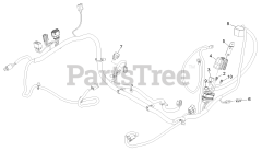Exmark RAX691GKA524A3 - Exmark 52" Radius X-Series Zero-Turn Mower, Kawasaki FX691V (SN: 402082300 - 404314158) (2018) Harness Assembly