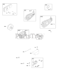 Briggs & Stratton 10G902-0121-B1 - Briggs & Stratton Vertical Engine Brake, Exhaust System