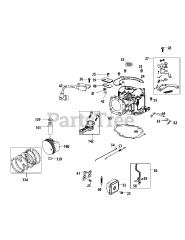 MTD 1T65RUA - MTD Engine 1T65RUA Crankcase