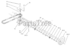 Toro 20817 - Toro 48cm Recycler Walk-Behind Mower (SN: 240000001 - 240999999) (2004) Transmission Assembly