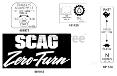 Scag SWZ-21KAE - Scag Walk-Behind Mower, 21hp Kawasaki (SN: 7440001 - 7449999)