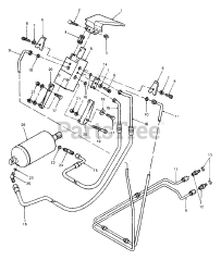 Cub Cadet 1541 (141-651-100) - Cub Cadet Garden Tractor (SN: 800000 - 816508) Hydraulic Lift Controls