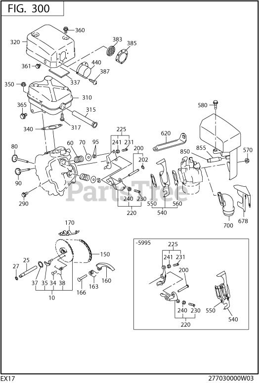 Subaru Robin EX170D00010 (EX17) Subaru Robin Engine 300 Intake