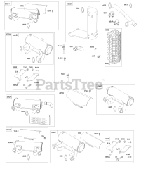 Briggs & Stratton 613477-0141-E1 - Briggs & Stratton Horizontal Engine Mufflers