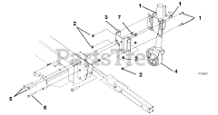 Ariens 917001 - Ariens 27-Ton Log Splitter, 170cc Subaru (SN: 007000 - 010999) Accessories - Jack Stand w/ Wheel Kit 71702200