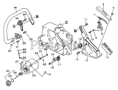 Echo CS-3900 - Echo Chainsaw Handles, Fuel System
