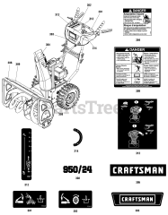 Craftsman C950-52544-0 (1696615-00) - Craftsman 24" Snow Thrower, Canada (2016)