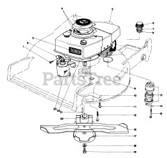 Toro 20790 - Toro Walk-Behind Mower (SN: 002000001 - 002999999) (1982) Engine Assembly