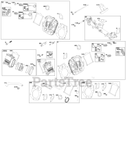 Briggs & Stratton 61E377-0032-J1 - Briggs & Stratton Horizontal Engine Cylinder Head Group