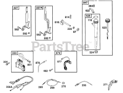Briggs & Stratton 176432-0113-01 - Briggs & Stratton Horizontal Engine Controls, Oil Fill, Elect