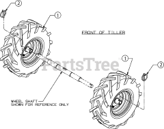 Yard Machines 21AA40M7752 - Yard Machines Tiller (2017) Wheels