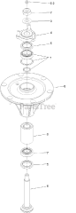 Toro 74998 (6000) - Toro 72" Z Master Zero-Turn Mower, Side-Discharge Deck (SN: 316000001 - 316999999) (2016) SPINDLE ASSEMBLY NO. 119-8500