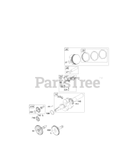 Briggs & Stratton 12D412-0100-E1 - Briggs & Stratton Horizontal Engine Cams, Crankshaft, Piston Group