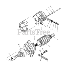 Toro 62040 (T 4000 D) - Toro Generator (SN: 008000001 - 008999999) (1988) Starter Motor Assembly