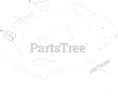 Toro 21445 - Toro 22" Recycler Walk-Behind Mower with SmartStow (SN: 415200000 - 999999999) Decal Assembly