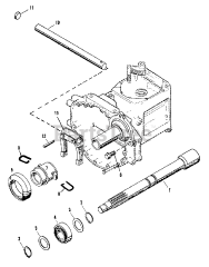 Simplicity 9518 (2097355) - Simplicity Compact Tractor, Diesel Clutch - Input Shaft Group (3486I41)