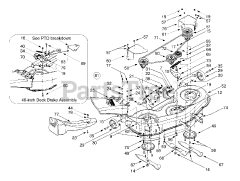 Yard Machines 13AS607H352 - Yard Machines Lawn Tractor (2000) (Walmart) Deck Assembly "H"