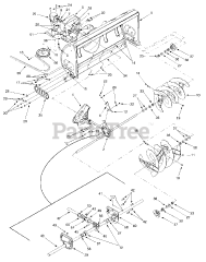 Cub Cadet 673 (190-673-100) - Cub Cadet 42" Snow Thrower Attachment att Housing Assembly