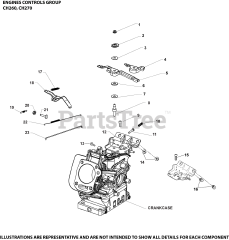 Kohler CH260-0011 - Kohler Command PRO Engine, Basic Version, 6hp, 4.5kW Engine Controls Group CH260-0011
