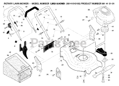 Jonsered LM 2153 CMD (961410101-00) - Jonsered Walk-Behind Mower (2006-01) PRODUCT COMPLETE