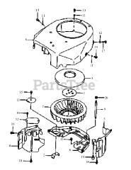 Cub Cadet G 1548 (55AE232S150) - Cub Cadet Walk-Behind Mower FH451V-AS03 Cooling System