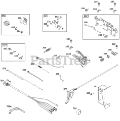 Briggs & Stratton 386447-0090-G1 - Briggs & Stratton Horizontal Engine Controls Group