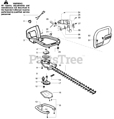 Weed Eater GHT 180 - Weed Eater Hedge Trimmer, Type 4 Handle &amp; Blade Assembly