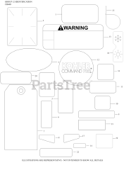 Kohler CH440-3264 - Kohler Command PRO Engine, Basic Version, 14hp, 10.5kW 12 Identification