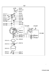 Subaru Robin EX270DS5013 (EX27) - Subaru Robin Engine 640 Carburetor