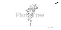Honda BF200 A4 XA (BAEJ) - Honda Marine Engine, Made in Japan (SN: BAEJ-1200001 - BAEJ-1299999) SWIVEL CASE ASSY.
