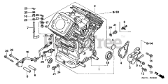 Honda GX620 U1 QZB2 (GCARK) - Honda Engine, Made in Japan (SN: GCARK-1000001 - GCARK-9999999) CYLINDER BARREL