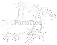 Exmark VTS691CKA48400 - Exmark 48" Vantage S-Series Stand-On Mower, Kawasaki FX691V (SN: 315000000 - 315999999) (2015) Deck Lift Assembly