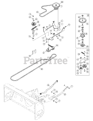 Cub Cadet 126 (19A-126-100) - Cub Cadet 42" Two Stage Snow Thrower Attachment (2008 & Before) att2 Undercarriage Assembly