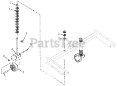 Ariens 926057 - Ariens 36" Power Brush, Subaru (SN: 000101 - 054999) Brush Wheels