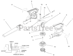 Toro 51557 - Toro Super Blower Vacuum (SN: 079000001 - 079999999) (1997)