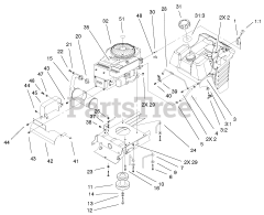 Toro 71227 (16-38 HXL) - Toro Lawn Tractor (SN: 210000001 - 210999999) (2001) Ohv Engine System Assembly