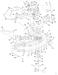 Gravely 927064 (1440) - Gravely 40" Rear-Engine Riding Mower, 14hp Briggs & Stratton, Hydro (SN: 000101 - 000399)