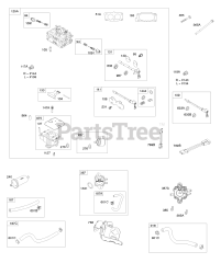 Briggs & Stratton 611475-0119-E1 - Briggs & Stratton Horizontal Engine Carburetor, Fuel Supply