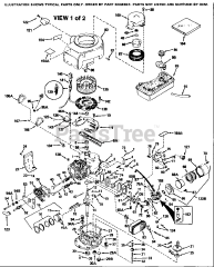 Tecumseh TVM140-70372L - Tecumseh Engine Engine Parts List #1