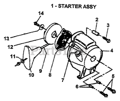 Green Machine 2130 - Green Machine String Trimmer Starter