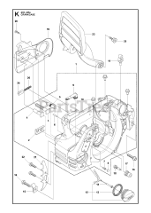 Husqvarna 435 e - Husqvarna Chainsaw CRANKCASE