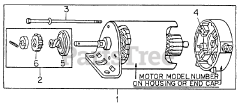 Cub Cadet 182 (133-182-100) - Cub Cadet Lawn Tractor Starter Motor