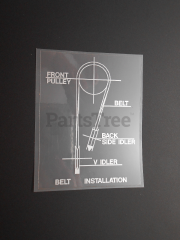 Snapper 1709067 Use 1709067sm: Decal-Belt Installation 42 48 Soverei