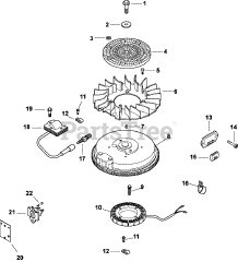 Kohler CV14-14106 - Kohler Command PRO Engine, Basic Version, 14hp Ignition/Electrical 5-27-158