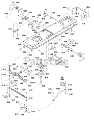 Simplicity 2691240-00 - Simplicity Regent S 48" Lawn Tractor, 25hp Briggs & Stratton Frame &amp; Front Axle Group