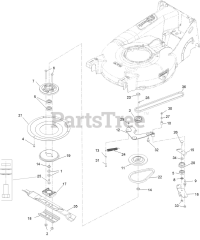 Exmark ECX180GKA210BC - Exmark 21" X-Series Walk-Behind Mower, Kawasaki FJ180V (SN: 417930746 & Above) (Rev A) (2025)