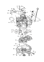 Gravely 08201220 - Gravely MX825v EFI Engine Crankcase