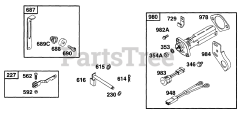 Briggs & Stratton 171432-1111-01 - Briggs & Stratton Horizontal Engine Controls, Oil Gard