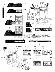 Snapper I 5225 (85665) - Snapper 22" Snow Thrower, 5hp